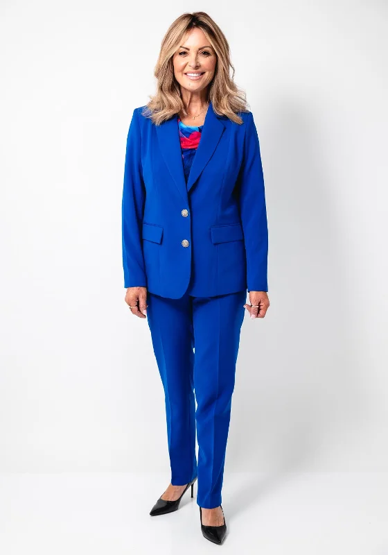 Avalon Dolores Tailored Blazer, Royal Blue Women's suede jackets