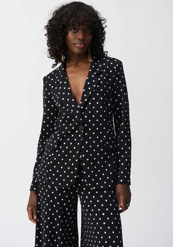 Joseph Ribkoff Polka Dot Blazer, Black and White Women's best-selling jackets