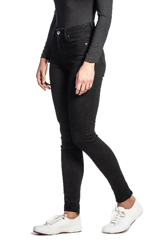 WHITNEY : High-Rise Skinny (Black) Black Stitch