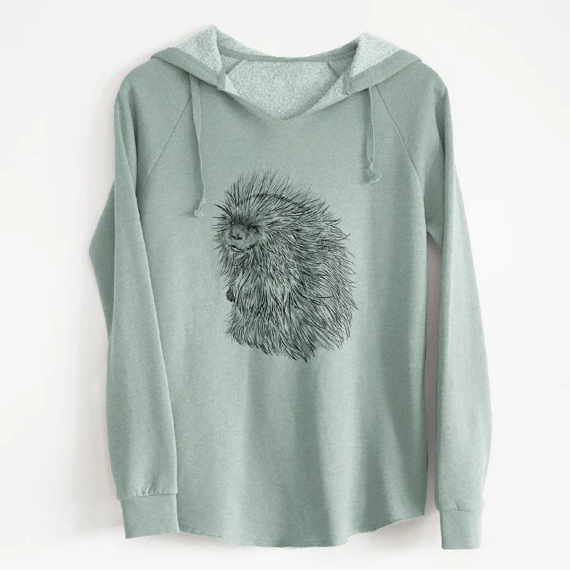 North American Porcupine - Erethizon dorsatum - Cali Wave Hooded Sweatshirt Soft Sweatshirts for Women