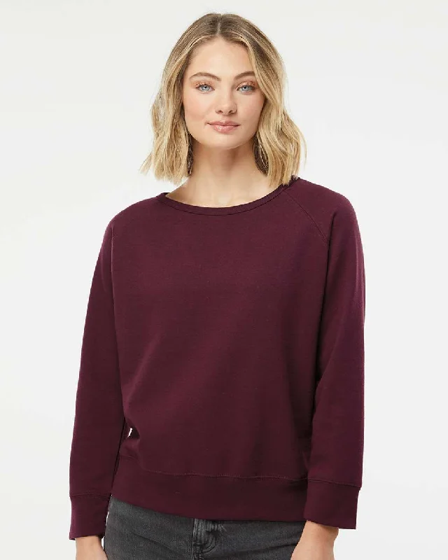 Women's Lightweight Capped Neck Crew Warm Sweatshirt Designs