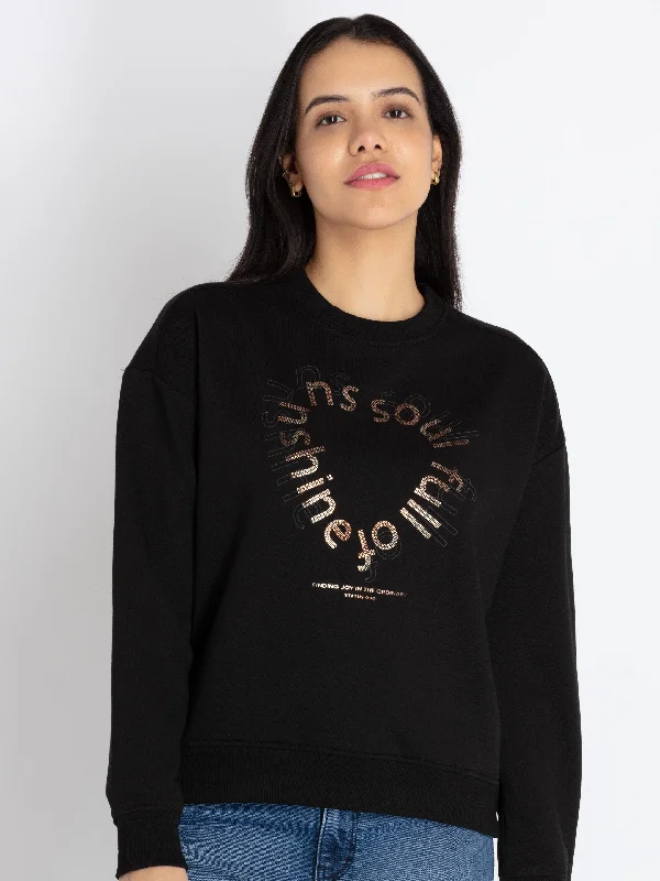 Womens Printed Round Neck Sweatshirt Hoodie Sweatshirt Trend