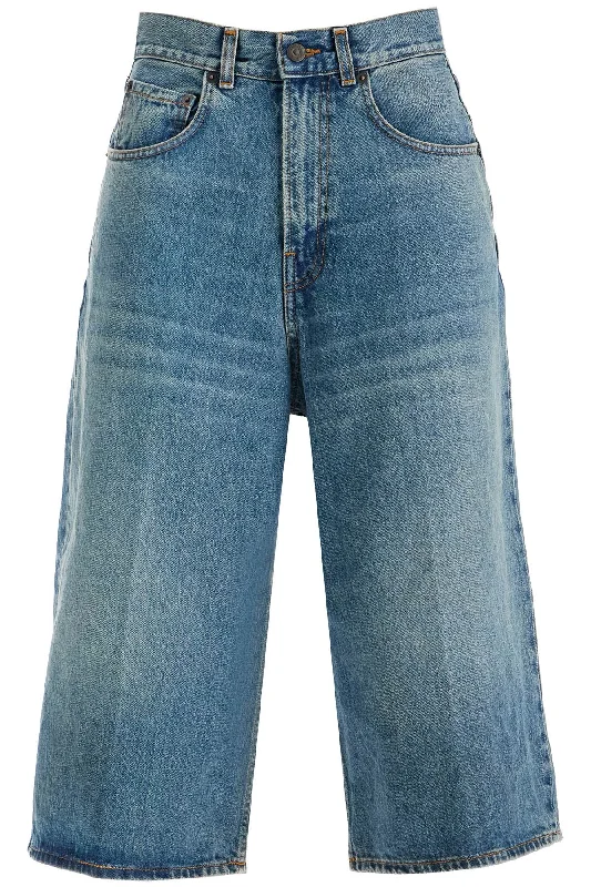 HAIKURE knee-length denim shorts for men