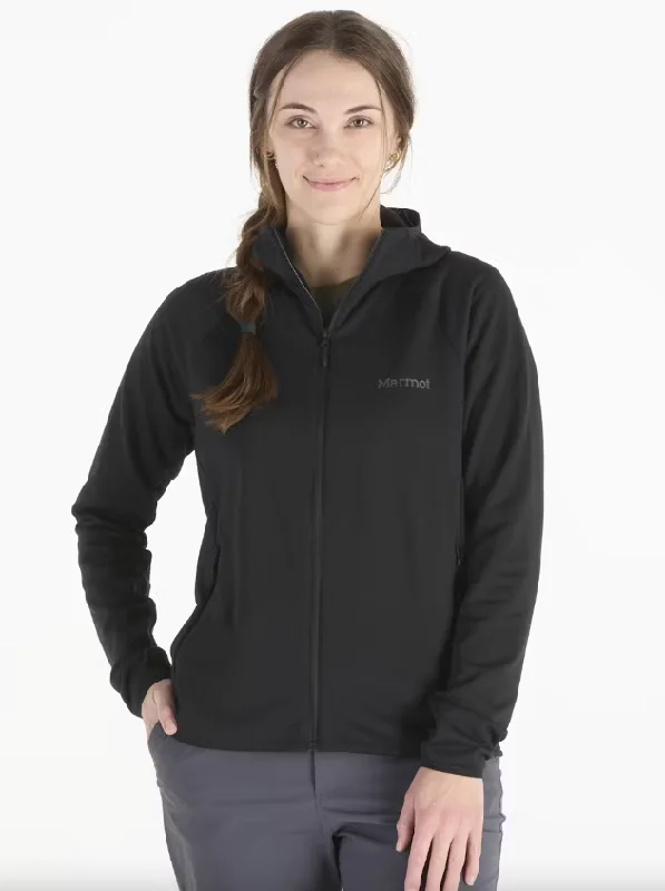 Women's Leconte Full-Zip Fleece Hoodie - Black Women's eco-friendly jackets