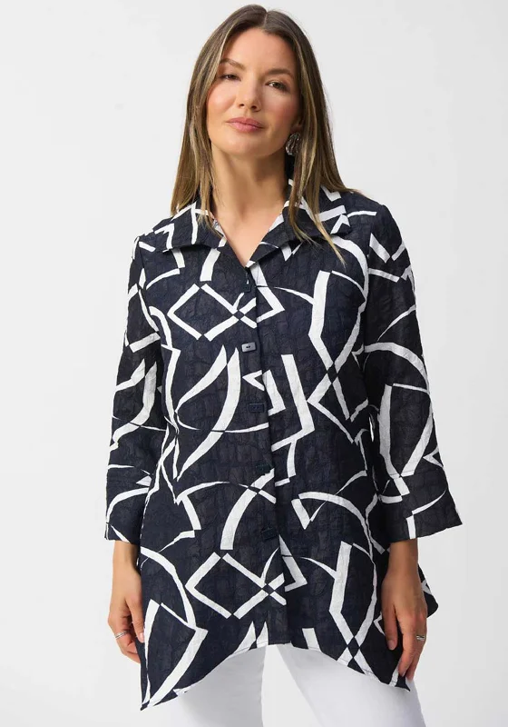 Joseph Ribkoff Abstract Print Lightweight Jacket, Navy Women's must-have jackets