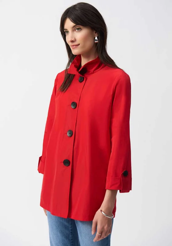 Joseph Ribkoff Memory Trapeze Jacket, Red Women's designer jackets