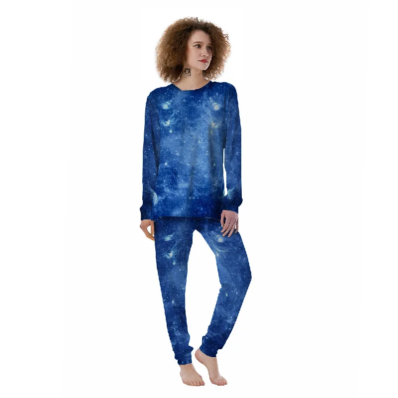 Galaxy Deep Space Nebula Universe Print Women's Pajamas Short sleeve pajama sets