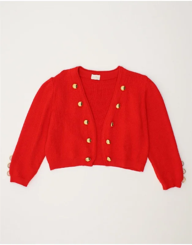 VINTAGE Womens Oversized Loose Fit Bolero Jumper EU 40 Medium Red Levi's sweaters