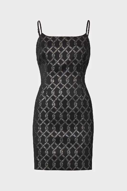 Mini Link Jacquard Dress Hot new arrivals in mini dresses