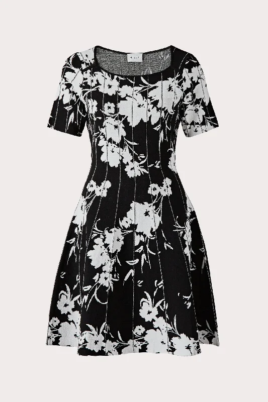 Silhouette Floral Fit & Flare Zara mini dresses