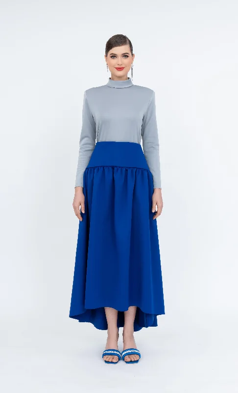 Elsie Skirt in Royal Blue Embroidered unclassified skirts