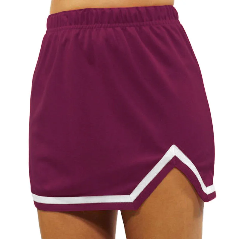 Maroon & White V-Cut Tailgate Skirt Luxury unclassified skirts