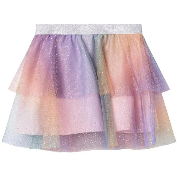 Name it Parfait Pink Hillo Tyl Skirt 2-layered Leather unclassified skirts