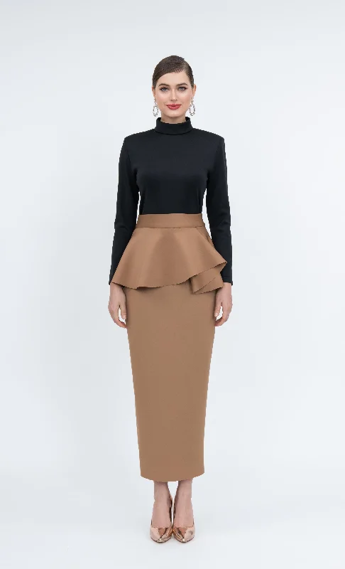 Nellie Skirt in Cinnamon Brown Low-rise unclassified skirts