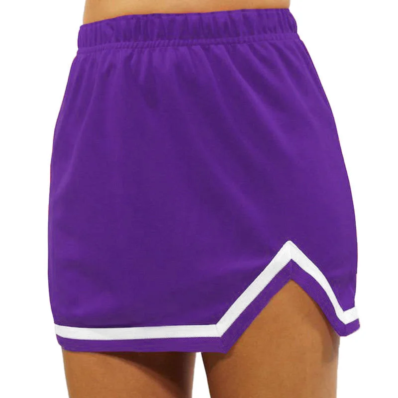 Purple & White V-Cut Tailgate Skirt Designer unclassified skirts