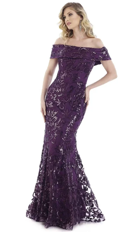 Feriani Couture - 18973 Off-Shoulder Paillette Adorned Trumpet Gown Graduation party dresses