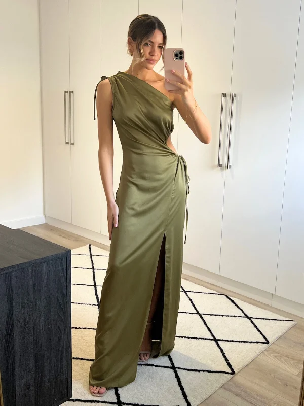 Jovie Cut Out Maxi Dress / Green Graduation maxi dresses