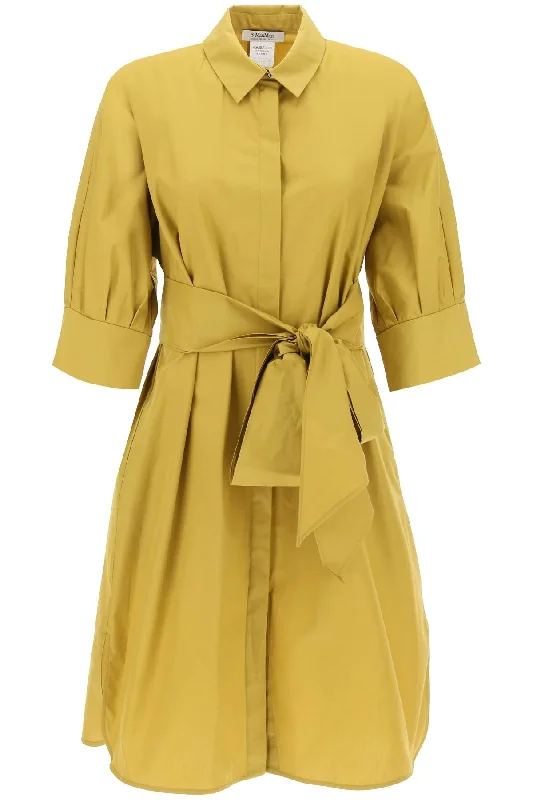 Midi Tabata Chem  - Yellow Chiffon midi dresses