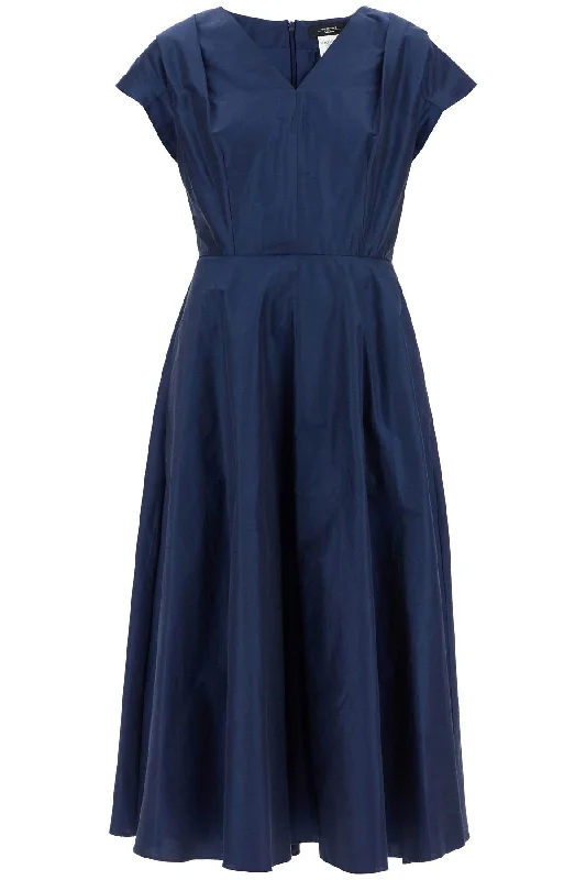 Midi Taffeta Dress  - Blue Cheap midi dresses