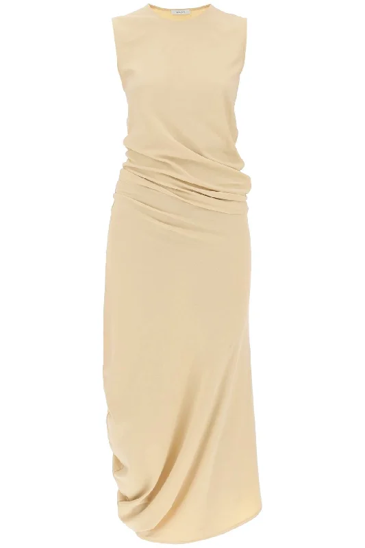 Twisted Midi Dress  - Beige Best value midi dresses