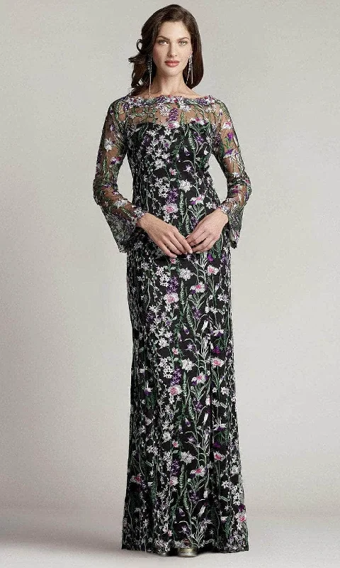 Tadashi Shoji BPF22009L - Embroidered Floral Long Gown Y2K floral dresses