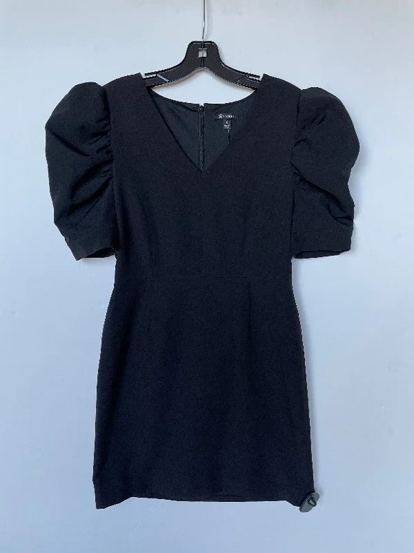 Dress Casual Short By Versona In Black, Size: M Pleated Mini Denim