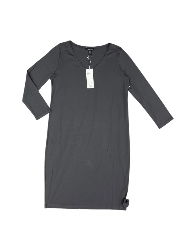 Dress Casual Midi By Eileen Fisher In Grey, Size: Xs Winter Midi Outfit