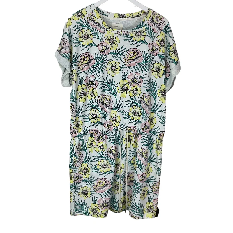 Dress Casual Midi By Lou And Grey In Floral Print, Size: Xl Pleated Satin Skirt