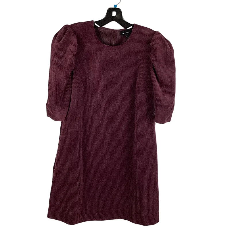 Dress Casual Midi By Who What Wear In Maroon, Size: S Ruffled Floral Skirt