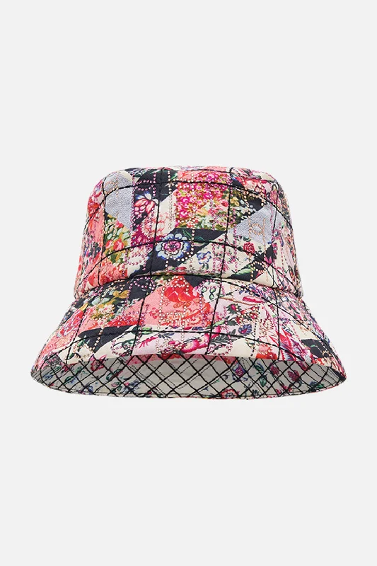 QUILTED BUCKET HAT PATCHWORK POETRY Boho unclassified dresses