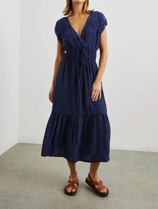 Aletta Dress In Admiral Blue Tiered unclassified dresses