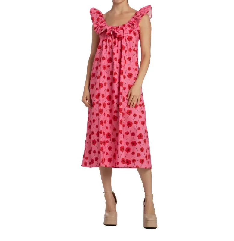 Ali Dress In Pink Poppy Holiday unclassified dresses