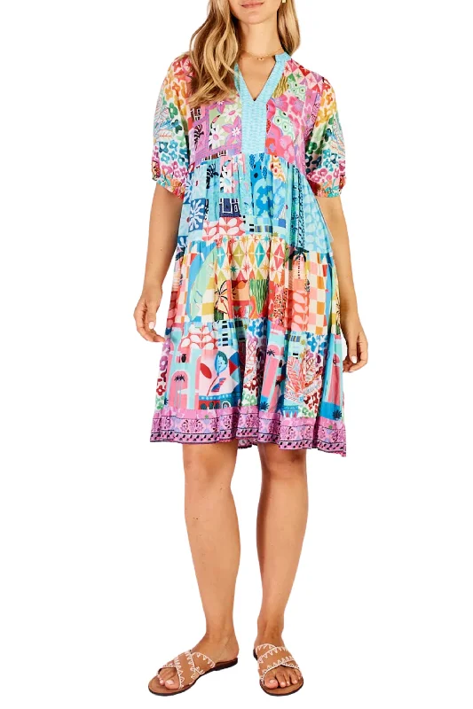 ALIAH TIERED DRESS Bright color unclassified dresses