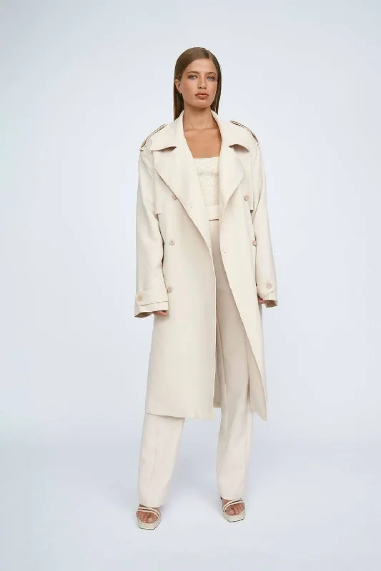 Blair Belted Trench Coat Short unclassified dresses