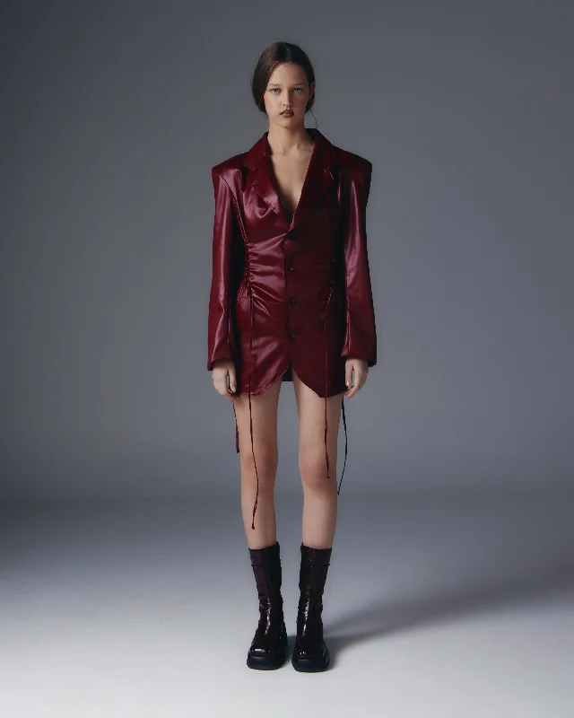 Keket acetate coating dress (Maroon). High-end unclassified dresses