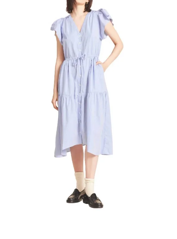 Kristi Dress In Blue/white Stripes Women's unclassified dresses