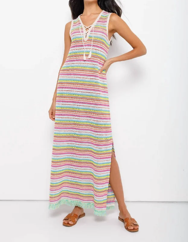 La Playa Dress In Bright Multi Silk unclassified dresses