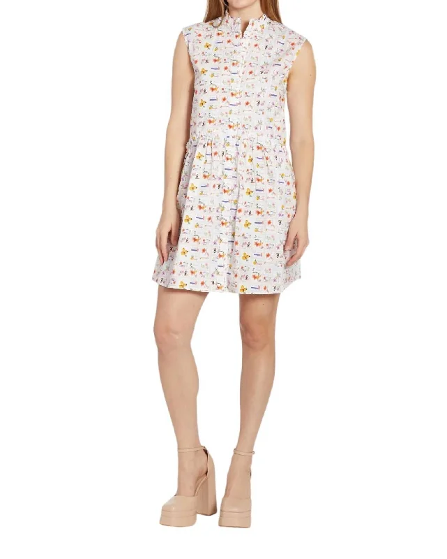 Maddie Dress In Destination Stamp Casual chic unclassified dresses