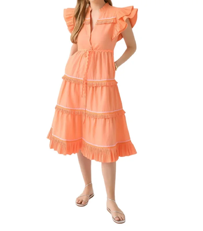 Moonlit Dress In Orange Satin unclassified dresses