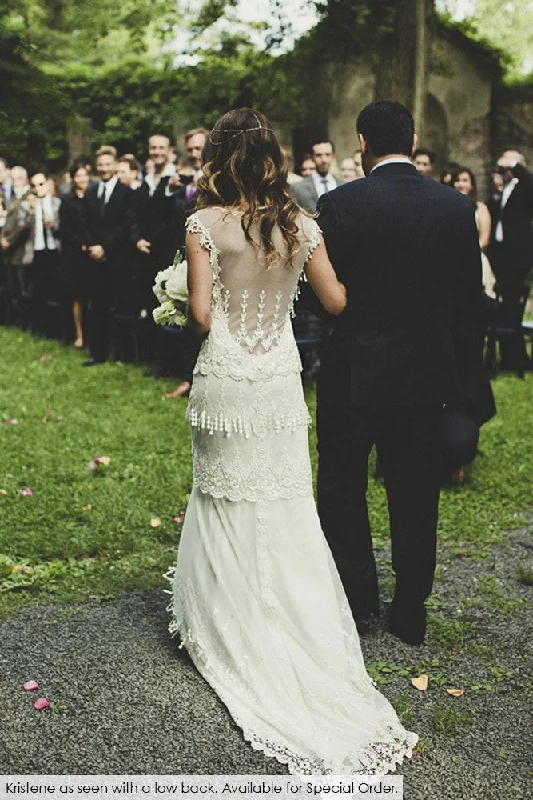 Claire Pettibone The Kristene Gown Tiered unclassified dresses