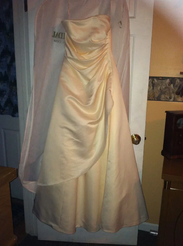 Other Strapless Plain Satin Drape Plus size unclassified dresses