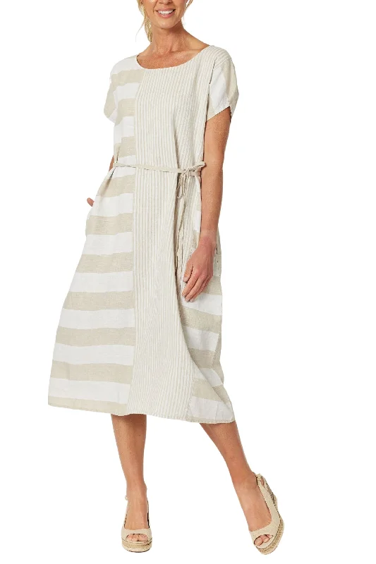 PATIO STRIPE DRESS - 45705GS Color block unclassified dresses