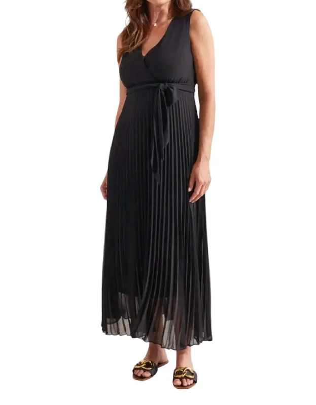 Plisee Dress In Black Festival unclassified dresses