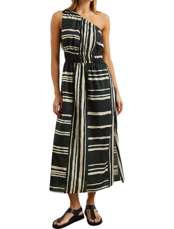 Selani Dress In Black And White Color block unclassified dresses