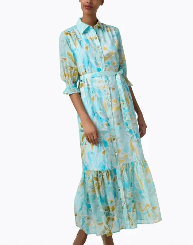 Sienna Dress In Teal Long unclassified dresses