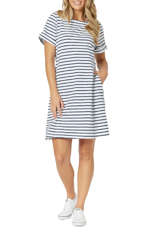 STANDOUT STRIPE DRESS - 45619T Formal unclassified dresses