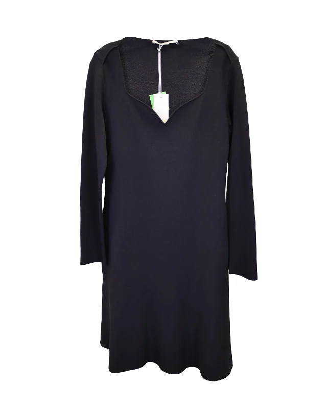 Stella McCartney Cady Dress in Black Viscose Satin unclassified dresses