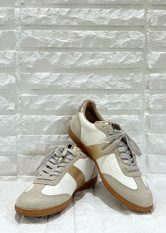 SYDNEY GOLD SNEAKERS Silk unclassified dresses