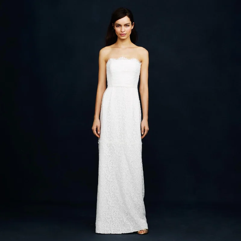 J. Crew Eyelash Lace Gown Off-shoulder Lace Dress